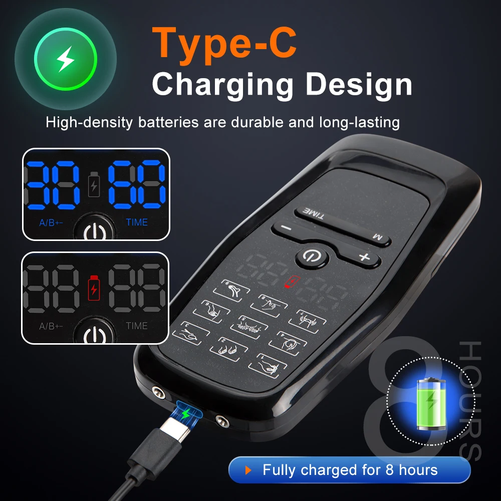 Physiothérapie Tens stimulateur musculaire électrique Ems Acupuncture Massage corporel thérapie numérique minceur Machine électro stimulateur – Image 2