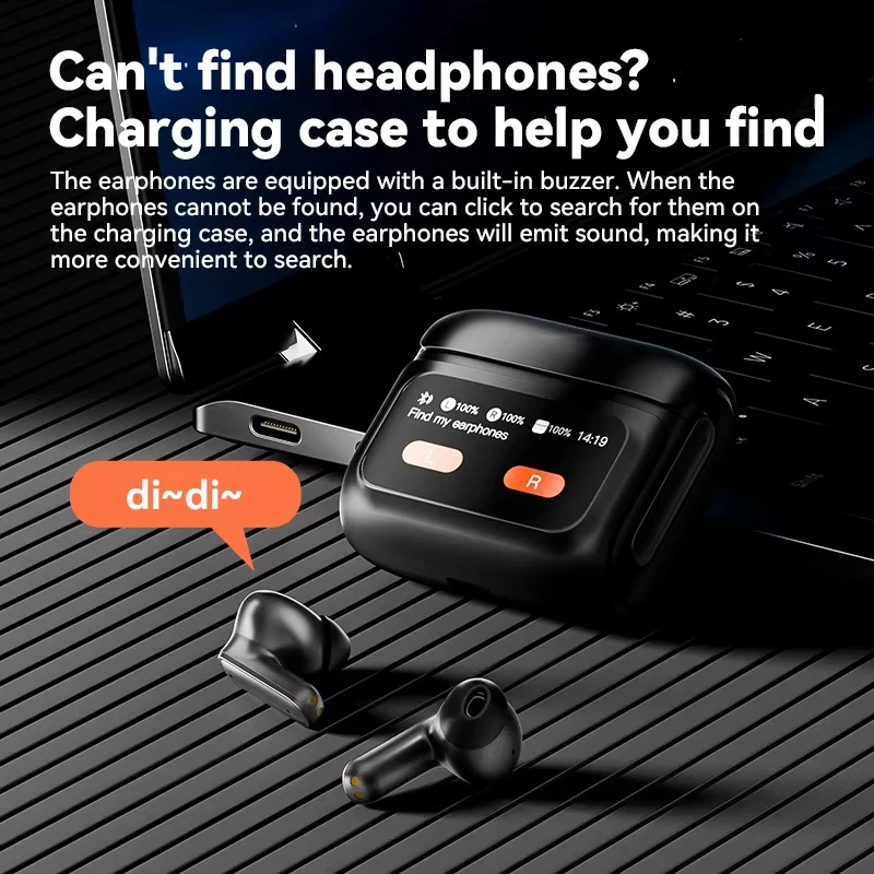 Pour Xiaomi ANC écouteurs sans fil Bluetooth écouteur écran tactile airpods contrôle actif réduction du bruit dans l'oreille casque – Image 6