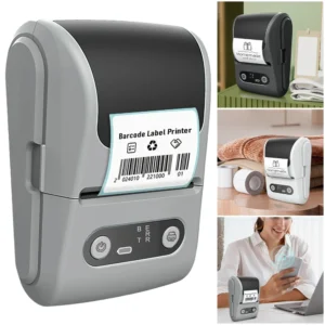 Imprimante d'étiquettes thermique Compatible Bluetooth, imprimante de codes à barres Portable pour le bureau, la maison et les affaires